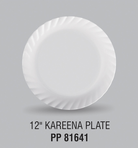 KAREENA PLASTIC FOOD GRADE DINNER PLATE 12 INCH