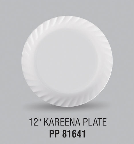 Kareena Plastic Food Grade Dinner Plate 12 Inch No