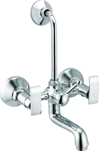 Wall Mixer Tap With Bend - Color: Sliver