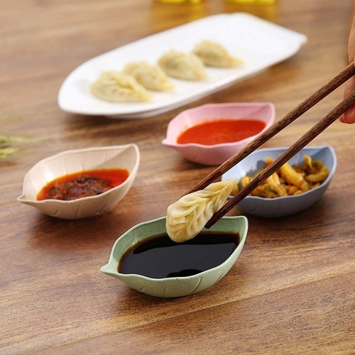 Leaf Shape Chutney Plate Pack Of 4