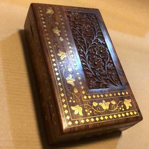 carved wooden boxes