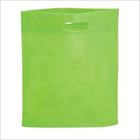 Green D Cut Non Woven Bag