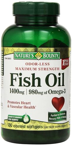 Natures Bounty Fish Oil 1400 Mg 130 Softgels Efficacy: Promote Healthy & Growth