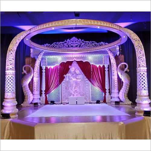 Decorative Tusk Wedding Mandap