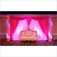 Crystal Pillar Wedding Stage