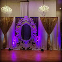 Oval Fiber Frame Wedding Stage