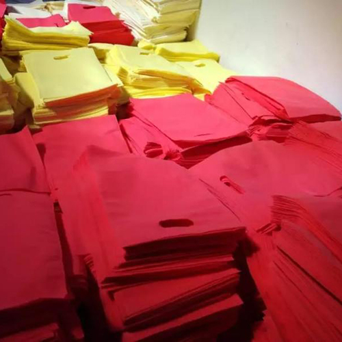 Red & Yellow Non Woven Bags