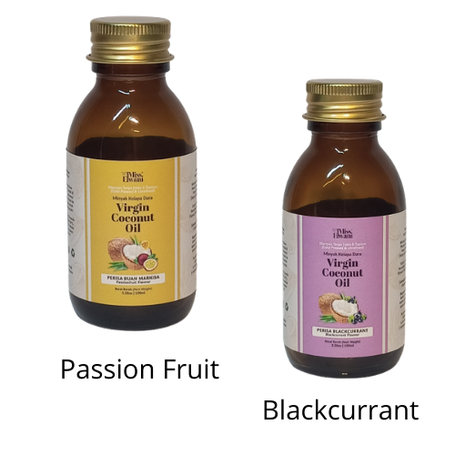 Virgin Coconut Oil Passion Fruit & Blackcurrant, 100ml