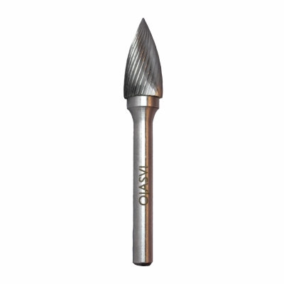 Tungsten Carbide Rotary Burrs Tree Shape With Pointed End