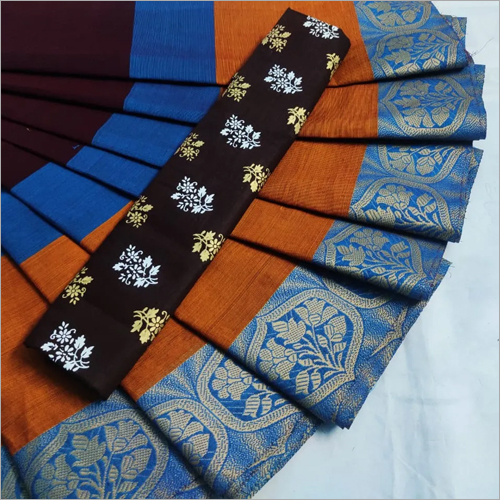 Casual Ladies Cotton Silk Sarees