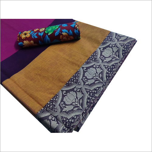 Ladies Cotton Printed Saree - Cotton Material, Casual Style , Elegant Indian Design