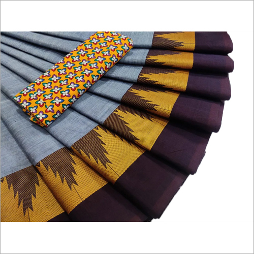 Casual Ladies Cotton Fancy Border Saree