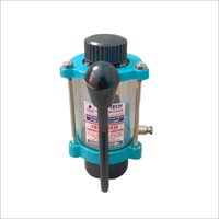 Hand Operated Piston Pumps - Acrylic Body, 0.25l Reservoir, Blue Color | 4cc Per Stroke At 10-12 Kg/cm2, Telltale Grease Level Indicator