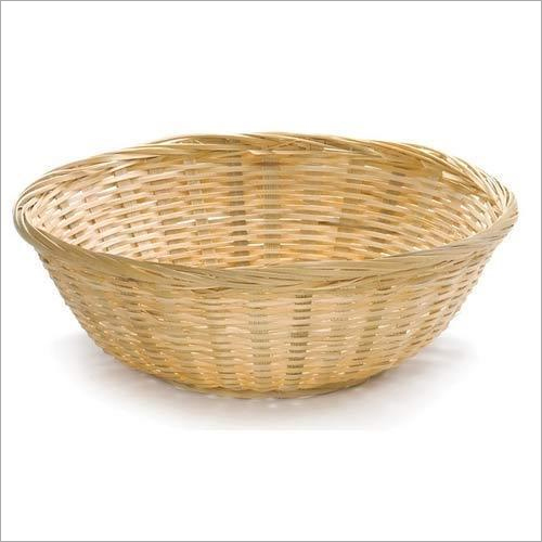Yellow Bamboo Basket