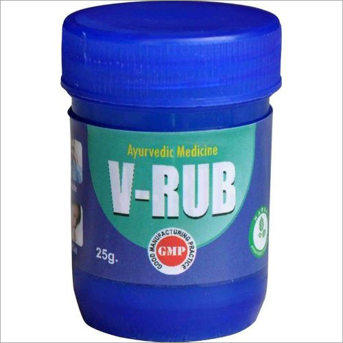 25 G Ayurvedic V-Rub Balm Age Group: For Adults