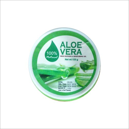 125 g Aloe Vera Soothing And Moisturizing Gel - Aloe Vera Material, 2-Year Shelf Life | Suitable for All Ages, Moisturizing & Nourishing, External Use