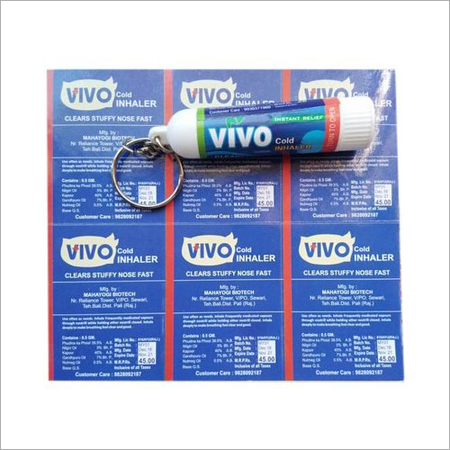 Vivo Cold Instant Inhaler Age Group: Women