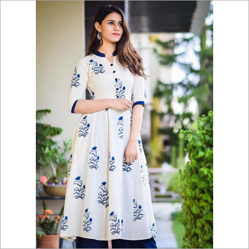 Quick Dry Ladies Printed Kurtis