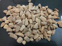 Small Machine polished Tumbled Round Yellow Marble Pebbles Stone low price