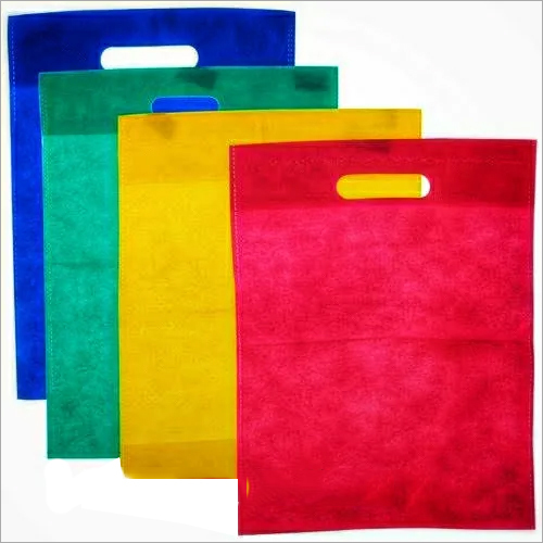 D Cut Non Woven Plain Bags - Non Woven Material, Various Sizes Available - Ideal for Apparel, Durable Design with Convenient Handle