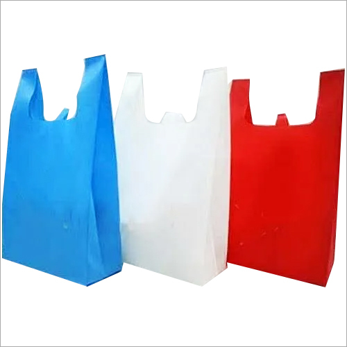 W Cut Non Woven Bags - Durable Non Woven Material, Varied Sizes Available | Stylish Shopping Bag with Handle for Grocery Use