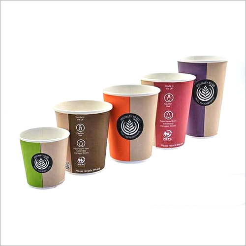 Customized Paper Cups - Paper Material, Multicolor Design | Disposable for Events, Parties, and Gatherings