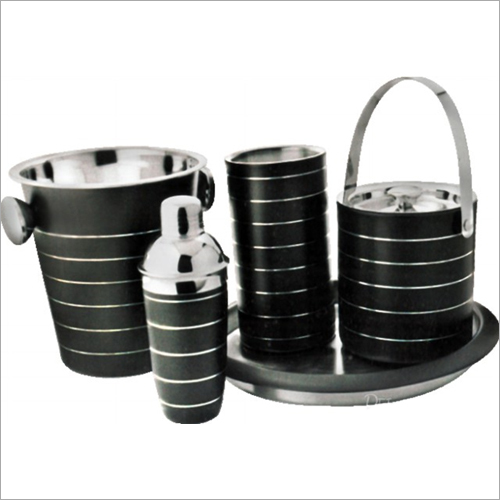 Barset Cocktail Shaker Double Wall Ice Bucket Bar Tray Champagne Bucket And Wine Chiller