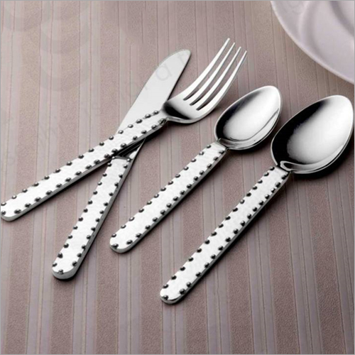 Silver Spoon And Fork With Knife