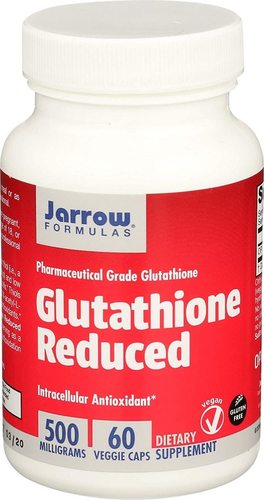 Jarrow Formulas Reduced Glutathione, Supports Liver Health, 500 Mg, 60 Veggie Caps Efficacy: Promote Healthy & Growth