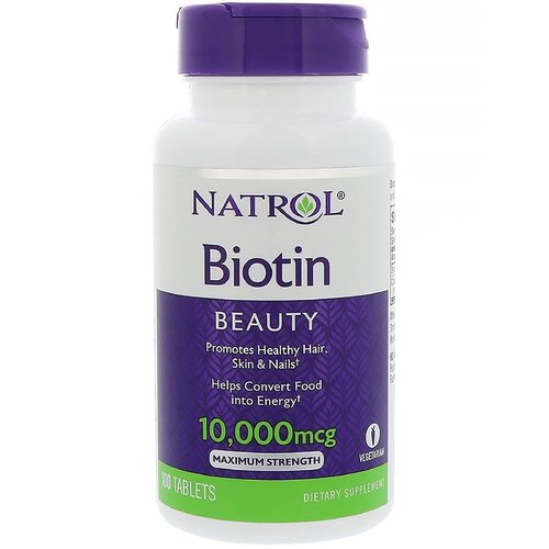 Natrol Biotin 10000 Mcg Maximum Strength 100 Tablets Efficacy: Promote Healthy & Growth