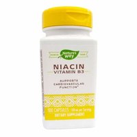 Natures Way Niacin 100 Mg Nicotinic Acid For Metabolism & Circulation  100 Capsules