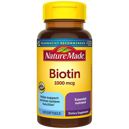 Nature Made Biotin 1000 Mcg 120 Softgels Efficacy: Promote Healthy & Growth