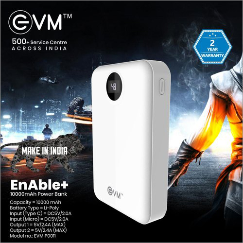 EVM Enable+ 10000mAh Power Bank