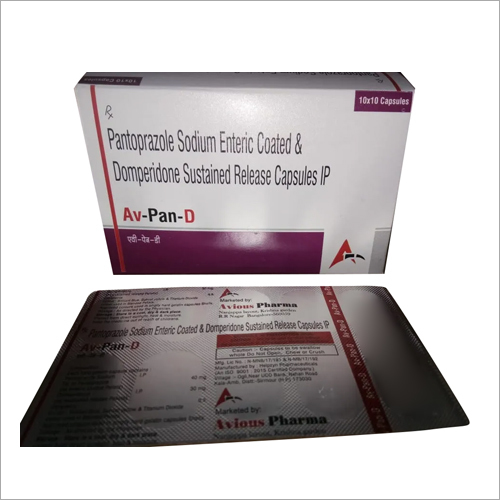 Pantoprazole Sodium Enteric Coatef And Domperidone Sustained Release Capsules IP