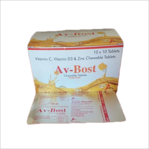 Vitamin C Vitamin D3 And Zinc Chewable Tablets