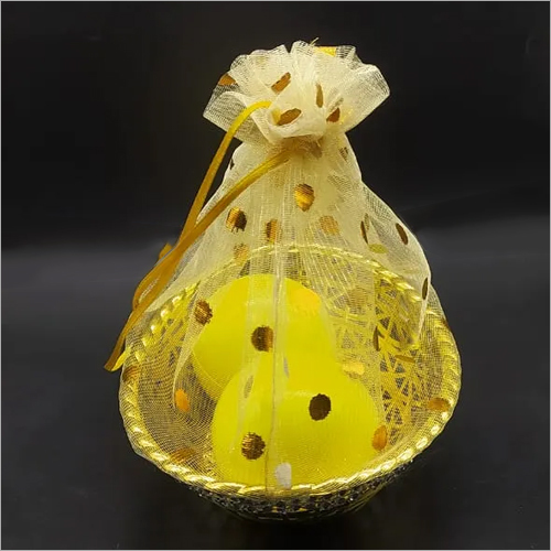 Polka Net Ladoo Packing Basket