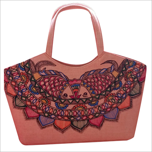 Double Fish Women Handbag - Multicolor, Fish Design | Stylish Handle Bag with Durable Handles