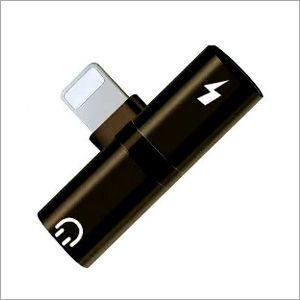 2 In 1 Mini Portable Charging Metal Splitter Audio And Charger Adapter For Iphone Body Material: Plastic