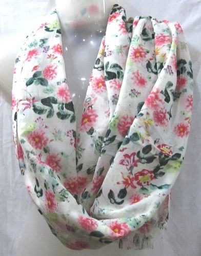 Satin Printed Square Scarves - Color: As Per Pic