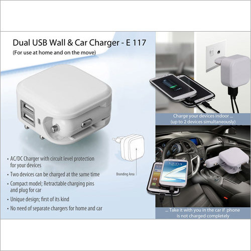 Dual Usb Wall & Car Charger By UNIC MAGNATE