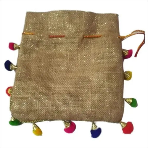 Jute Fancy Potli Bag