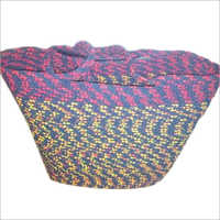 Multicolor Braided Jute Fancy Bag