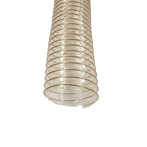 Super Light Copper Coated steel reinforced PU flexible Transparent Duct Hose