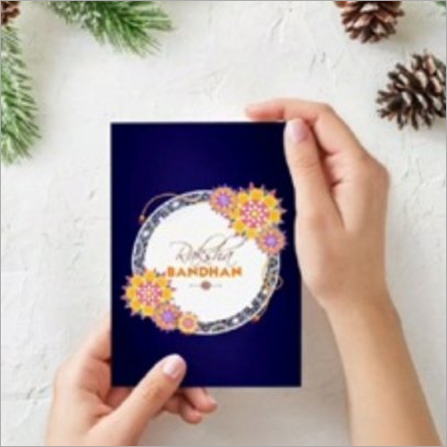 Folded Happy Raksha Bandhan Musical Singing Voice Greeting Card