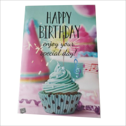 Folded Musical Singing Recordable Voice Greeting Card Happy Birthday To You