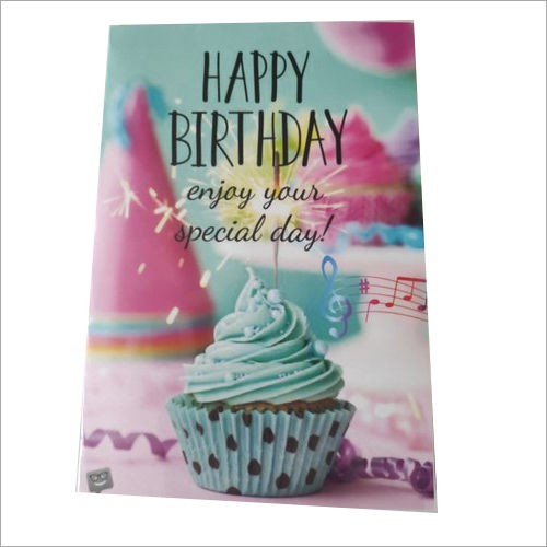 Folded Musical Singing Recordable Voice Greeting Card Happy Birthday To ...
