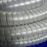 Light Duty Stainless Steel wire Reinforced Inox Polyurethane Food Grade Duct Hose