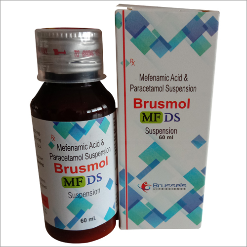 Brusmol Mf Ds Susp. Ingredients: Paracetamol 250Mg + Mefenamic Acid 100Mg
