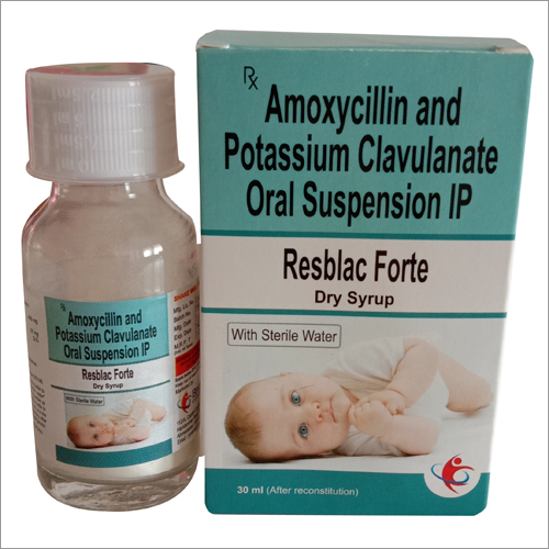 Resblac Forte Syrup Ingredients: Amoxicilin 400 Mg + Clavulanic Acid 57 Mg Dry Syp
