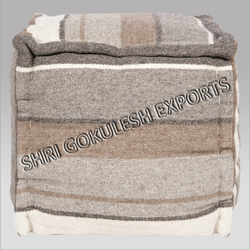 Designer Wool Poufs And Ottoman